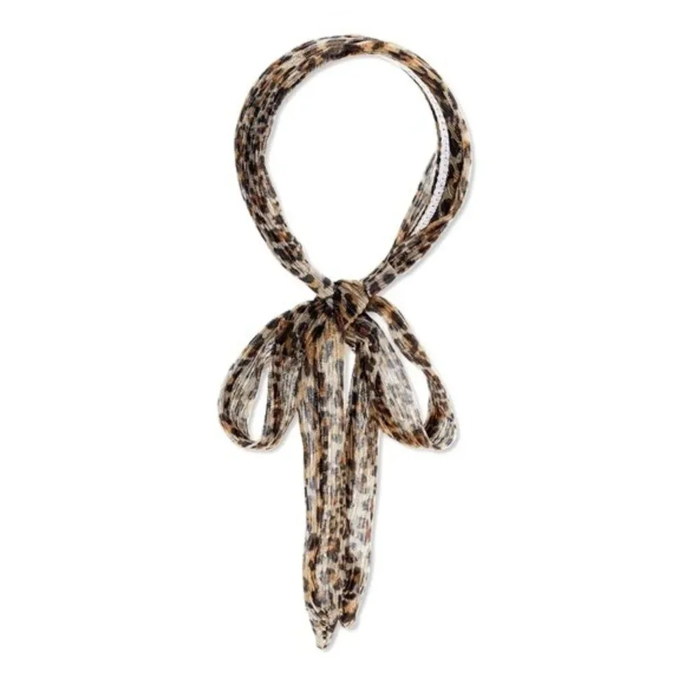 SALE! New no tags animal print headband with ties
